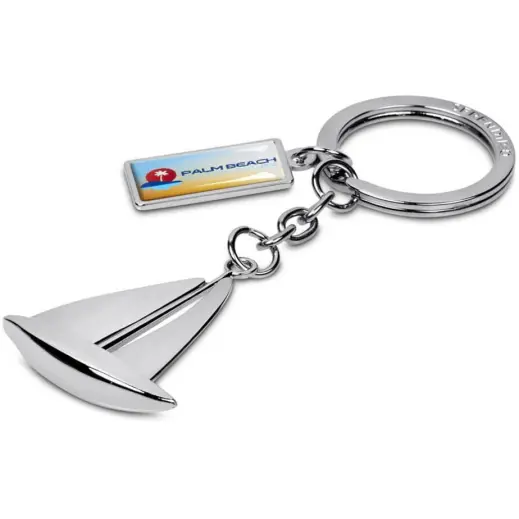 Serendipio Sailboat Charmed Keyholder Branded